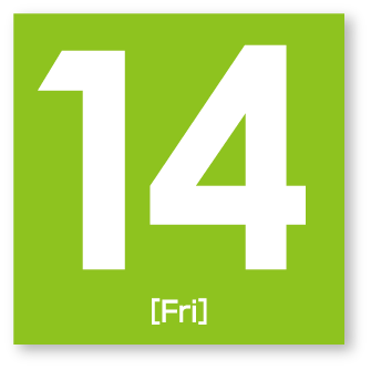 14日（金）
